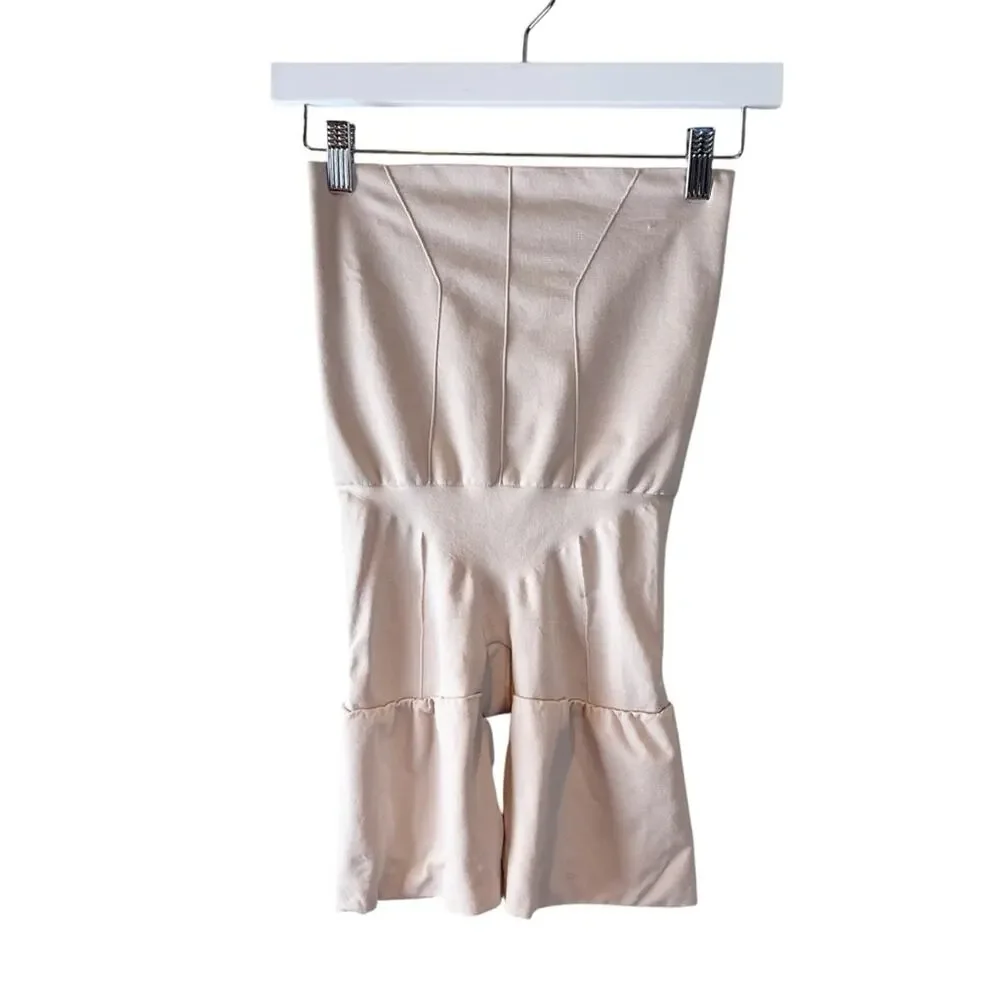SPANX Red Hot‎ Firm Control High Waist Shaping Shorts Briefs XL Beige